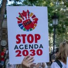 Manifestación contra la Agenda 2030.