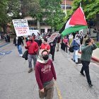 Manifestación pro-Hamás en la UCLA