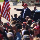 Donald Trump fue ovacionado en una rally al aire libre en Wisconsin/ Alex Wroblewski