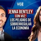 Jenna Bentley se desempeña como directora de asuntos gubernamentales del Goldwater Institute/ Diseño VOZ