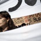 Manifestantes contra el cambio climático