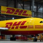 Un avión Airbus A300-600 de la empresa de logística urgente DHL Express