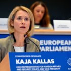 Kaja Kallas en una audiencia de confirmación en el Parlamento Europeo en Bruselas