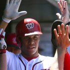 Juan Soto en el dugout