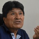 Evo Morales, durante una entrevista