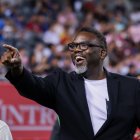 October 4, 2023, Chicago, Illinois, USA: Mayor Brandon Johnson attends is seen before the game between Chicago Fire FC and Inter Miami.
