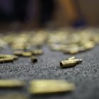 Casquillos de munición usados en la Asociación Nacional del Rifle.