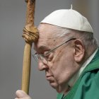 El Papa Francisco preside la Santa Misa del Domingo de la Palabra de Dios y del Jubileo del Mundo de las Comunicaciones en la Basílica de San Pedro, Ciudad del Vaticano.