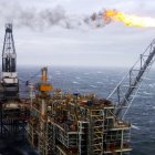 Plataforma de petróleo en el mar del Norte