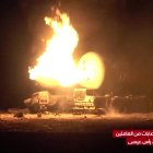 Imagen del ataque en el canal de televisión al-Masirah, de los Hutíes