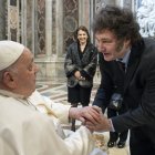 El papa Francisco, con Javier Milei
