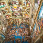 Imagen de la cúpula de la capilla Sixtina, en el Vaticano