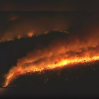 Imagen aérea del incendio en Nueva Jersey