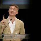Douglas Murray en un coloquio contra el aumento del antisemitismo en Europa