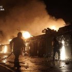 Fotografía tomada y difundida por el Servicio Estatal de Emergencias de Ucrania.