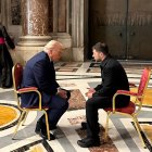 Trump y Zelenski reunidos en Roma