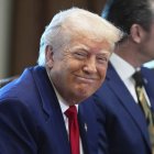 Trump en una reunión de gabinete/ Evan Vucci