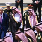 Donald Trump, a su llegada a Riad (Arabia Saudí)