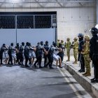Presuntos miembros del Tren de Aragua en una prisión salvadoreña