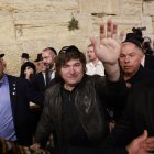 Argentina's President Javier Milei visits the Western Wall in the old city of Jerusalem