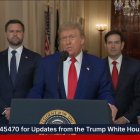 Donald Trump le habla a la nación tras los bombardeos de Irán.