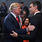 Trump, con el presidente del Gobierno de España, Pedro Sánchez, en 2018. Imagen de archivo