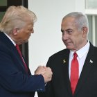 Donald Trump y Benjamin Netanyahu, en la Casa Blanca en abril de 2025