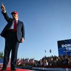 Donald Trump en el recinto ferial estatal de Iowa en Des Moines
