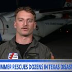Scott Ruskan, héroe en los rescates por las inundaciones de Texas, durante una entrevista con ABC News