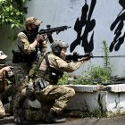 Una foto del ejército de Taiwán en un taller de preparación militar