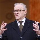 Australian Prime Minister Anthony Albanese speaks during a press conference