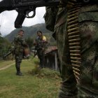 Imágenes de archivo de la guerrilla disidente de las FARC en Colombia