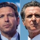 DeSantis y Newsom/ Andrew Caballero- Reynolds