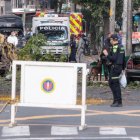 La zona donde explotó una bomba en Cali