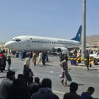 Aeropuerto de Kabul durante la evacuación de Afganistán el 16 de agosto de 2021