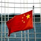 La bandera de China en una imagen de archivo