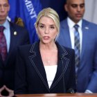 Pam Bondi, durante una comparecencia en la Casa Blanca