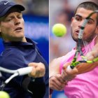 Jannik Sinner y Carlos Alcaraz, en el US Open 2025