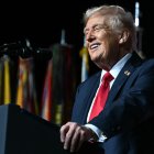 Trump en la sede del FBI en Quántico, Virginia/ Jim Watson