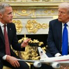 Donald Trump y Mark Carney en el Salón Oval