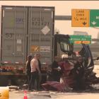 El accidente de camión en Ontario @CBSLA