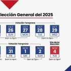 Captura de pantalla de un video del  Board of Elections New York City con los días clave de las elecciones en Nueva York