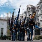 Militares marchando en Washington DC