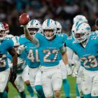El partido de la NFL entre los Miami Dolphins y los Washington Commanders