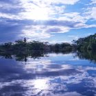 Atardecer en la Amazonía ecuatoriana