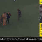 Nicolás Maduro llegando a la corte federal de Nueva York