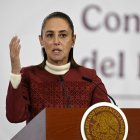 Claudia Sheinbaum durante una conferencia de prensa/ Alfredo Estrella