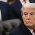 US President Donald Trump in the Oval Office of the White House in Washington