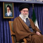 A handout picture provided by the office of Iran's Supreme Leader Ayatollah Ali Khamenei shows him addressing a meeting  with local champions and medalists of sports and world science awards in Tehran on October 20, 2025. Khamenei rebuffed in a statement on his website on October 20 claims by US President Donald Trump that the Islamic republic's nuclear sites had been destroyed by US strikes in June. (Photo by KHAMENEI.IR / AFP) / === RESTRICTED TO EDITORIAL USE - MANDATORY CREDIT "AFP PHOTO / HO / KHAMENEI.IR" - NO MARKETING NO ADVERTISING CAMPAIGNS - DISTRIBUTED AS A SERVICE TO CLIENTS ===