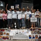 Manifestación exigiendo la liberación de presos políticos